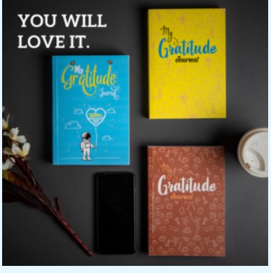 The SmarterYou Gratitude Journal, available in three designs